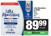 Little Munchkins By Spar Baby Wipes Assorted-80s Per Pack