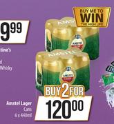 Amstel Lager Cans-For 2 x 6 x 440ml