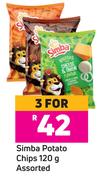 Simba Potato Chips Assorted-For 3 x 120g