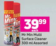 Mr Min Multi Surface Cleaner Assorted-300ml Each