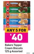 Bakers Topper Cream Biscuits Assorted-For Any 5 x 125g