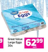 Great Value Large Eggs-30s Each