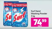 Surf Hand Washing Powder-3Kg Each