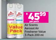 Air Scents Aerosol Air Freshener Value-3 x 200ml Per Pack