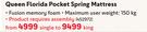 Queen Florida Pocket Spring Mattress (Single)