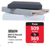 Sheraton 200 TC Percale Sheeting (Double)