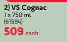 Courvoisier VS Cognac-750ml Each