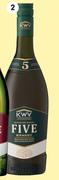 KWV 5 Year Old Brandy-750ml Each