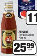 All Gold Tomato Sauce-700 ml