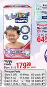 Baby Things Nappy Pants Sizes 3-6-Per Pack