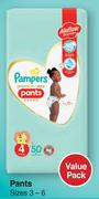 Pampers Premium Care Pants Sizes 3-6 Value Pack-For 1