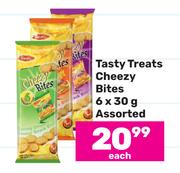 Tasty Treats Cheezy Bites Assorted-6 x 30g Each