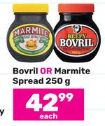 Bovril Or Marmite Spread-250g Each