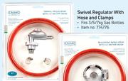 Cadac Swivel Regulator With Hose And Clamps