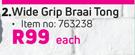 Megamaster Wide Grip Braai Tong-Each
