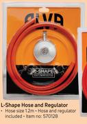Alva L-Shape Hose & Regulator-Each
