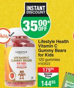 Lifestyle Health Vitamin C Gummy Bears For Kids 120 Gummies