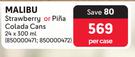 Malibu Strawberry Or Pina Colada Cans-24 x 300ml Per Case