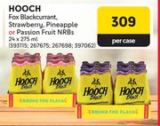 Hooch Fox Blackcurrant, Strawberry, Pineapple Or Passion Fruit NRBs-24 x 275ml Per Case