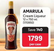 Amarula Cream Liqueur-12 x 750ml Per Case