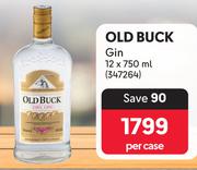 Old Buck Gin-12 x 750ml Per Case
