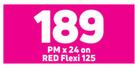 Vivo Y20 4G Smartphone-On Red Flexi 125