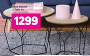 Siena Natural 2 Table Set