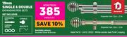 Decorland 19mm Single & Double Expanding Rod Sets 1.2m-2.1m Single Set
