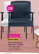 Swavey Occasional Chair Grey Or Beige-Each