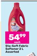 Sta-Soft Fabric Softener Assorted-2Ltr Each