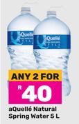 Aquelle Natural Spring Water-For Any 2 x 5Ltr