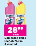 Domestos Thick Bleach Assorted-750ml Each
