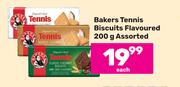 Bakers Tennis Biscuits Flavoured Assorted-200g Each