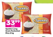 Spekko Long Grain Parboiled Rice-2kg Each