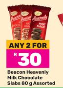 Beacon Heavenly Milk Chocolate Slabs Assorted-For Any 2 x 80g