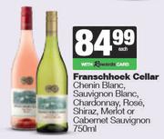 Franschhoek Cellar Chenin,Sauvignon,Chardonnay,Rose,Shiraz,Merlot Or Cabernet Sauvignon-750ml Each