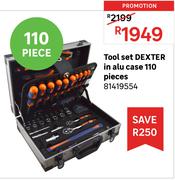 Dexter 110 Pieces Tool Set In Aluminium Case 81419554