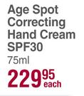 Eucerin Hyaluron Filler + Elasticity Age Spot Correcting Hand Cream SPF30-75ml Each