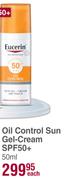 Eucerin Sun Protection Oil Control Sun Gel Cream SPF50+-50ml Each