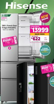 hisense 380l fridge