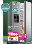 Hisense 474L Side By Side Fridge