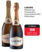 Laborie Methode Cap Classique Brut, Le Grand Nectar MCC Or Brut Rose-750ml