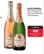 Boschendal Brut, Brut Rose Or Demi Sec Methode Cap Classique-750ml