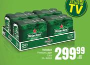 Heineken Premium Lager Cans-24 x 440ml Per Case