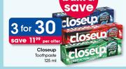 Closeup Toothpaste-3X125ml
