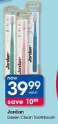 Jordan Green Clean Toothbrush-Each