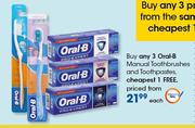 Oral-B Manual Toothbrushes And Toothpastes-Each