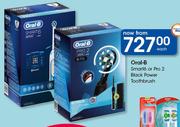 Oral-B Smart6 Or Pro 2 Black Power Toothbrush-Each