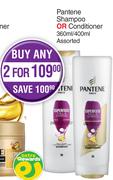 Pantene Shampoo Or Conditioner Assorted-For Any 2 x 360ml/400ml