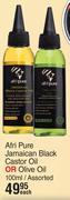 Afri Pure Jamaican Black Castor Oil Or Olive Oil Assorted-100ml Each